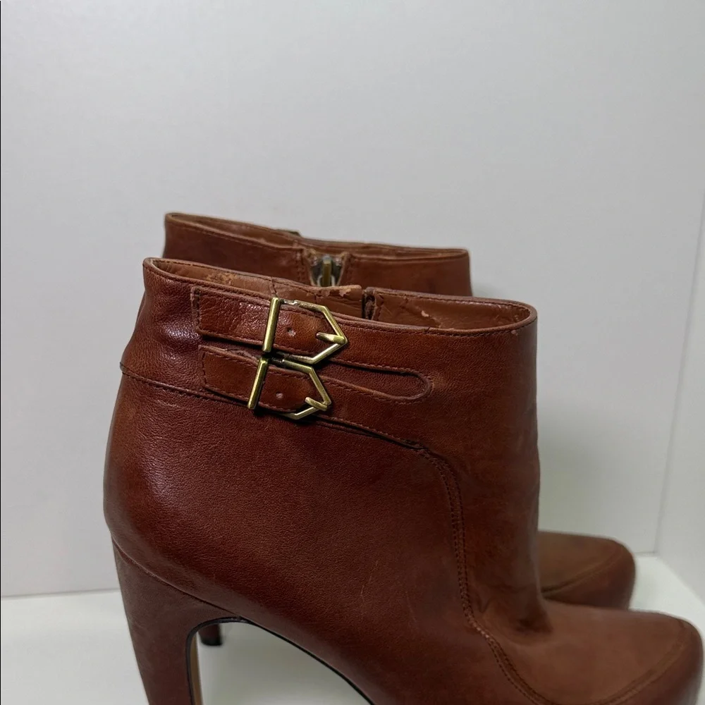 Sam Edelman Brown Leather Ankle Boots size 9.5 - Picture 10 of 13